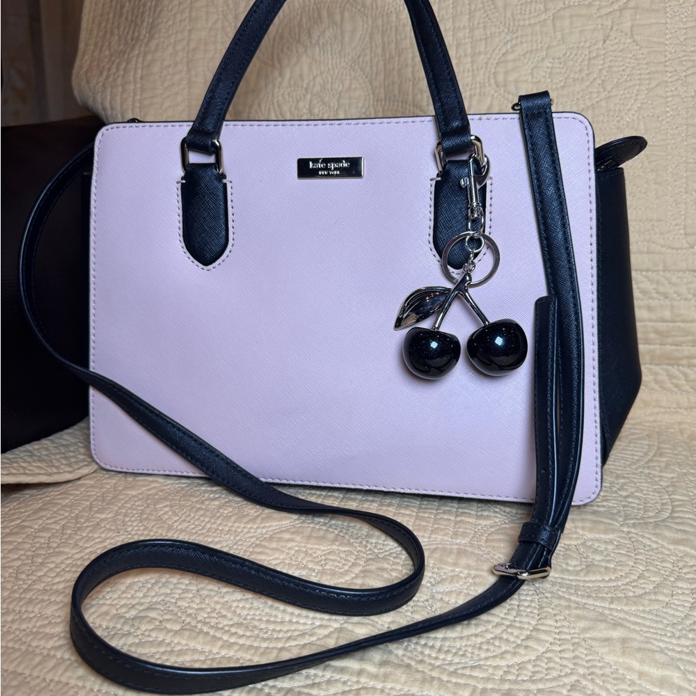 Like New Kate Spade Black and Pink Handbag Crossbody